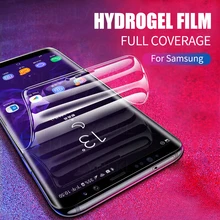 

Silicone TPU Hydrogel Sticker Film For Samsung Galaxy S21 S10 S9 S8 S20 Note 8 10 20 Plus Ultra A12 A72 A51 A71 Screen Protector