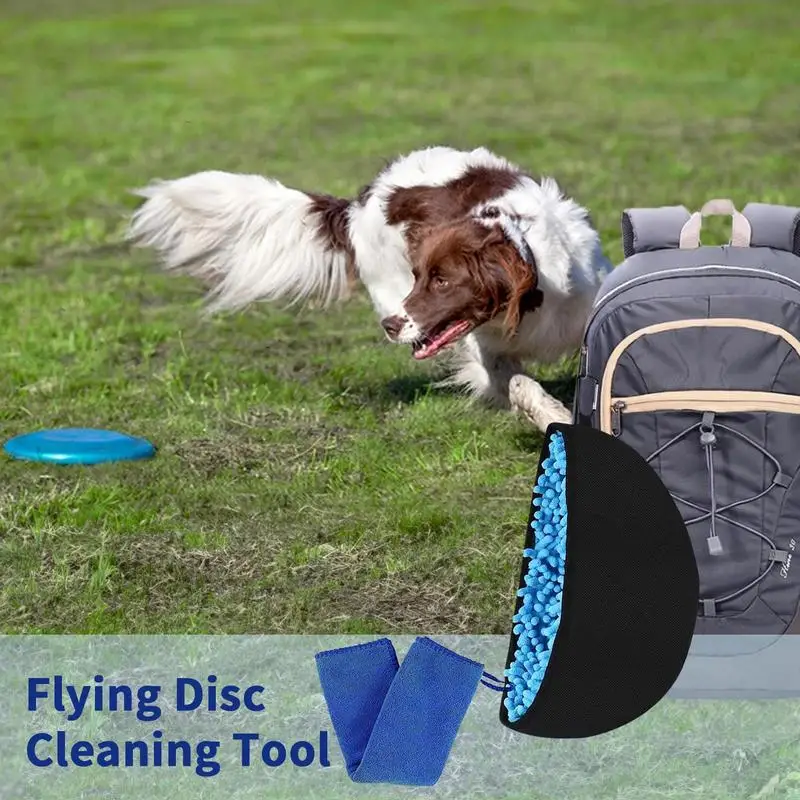 Disc Golf Cleaning Towel Portable Flying Ring Wiper Pocket Flying Ring Golf Towel Accessories For Men Women Disc Golfers