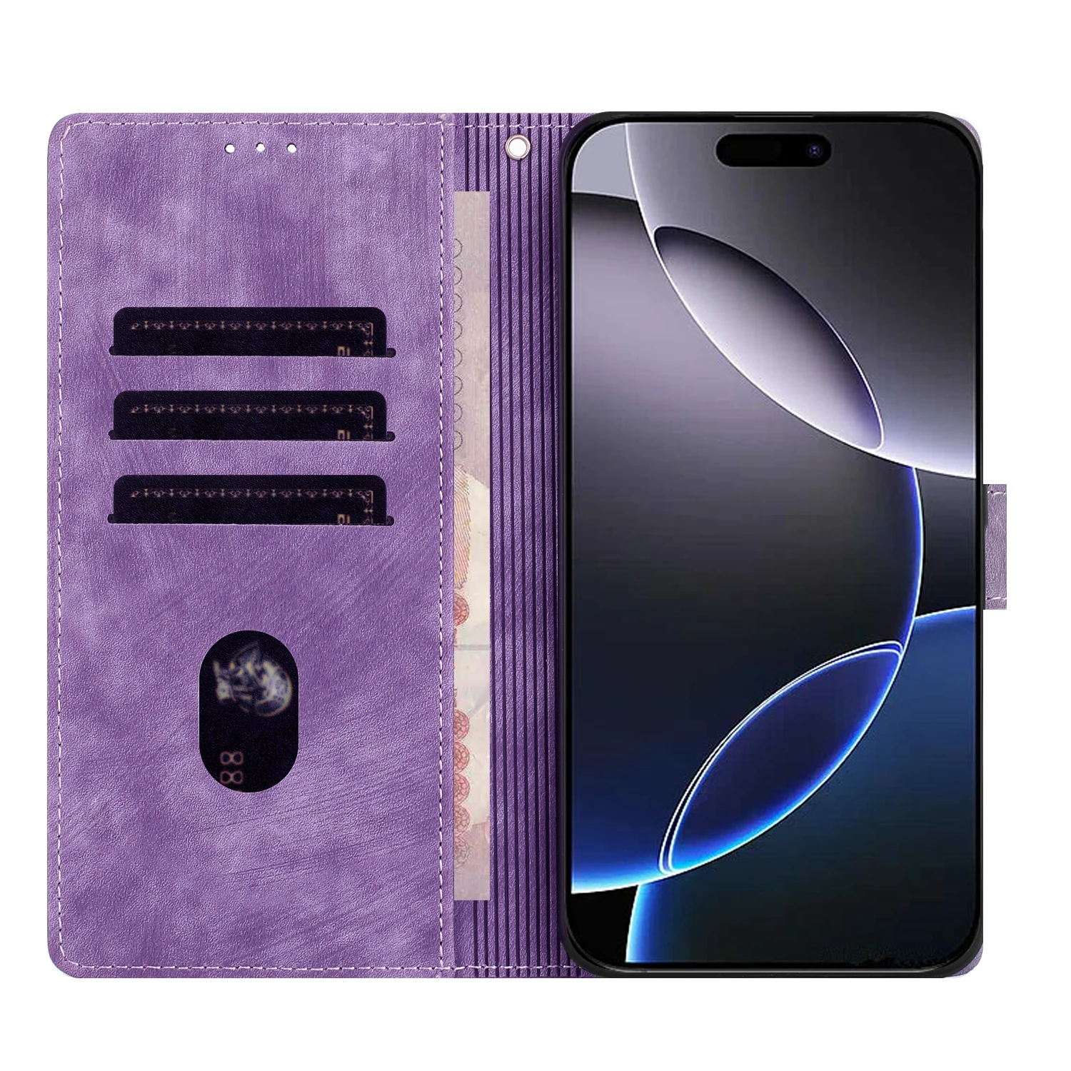 Leather Flip Wallet Phone Cover