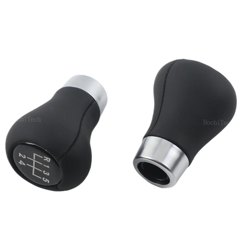 Premium Leather Gear Stick Shift Knob, 5/6 Speed, Compatible with Multiple BMW Series
