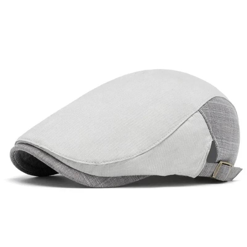 Spring and Summer Cotton Patchwork Newsboy Caps Men Flat Peaked Cap Women Painter Beret Hats 17