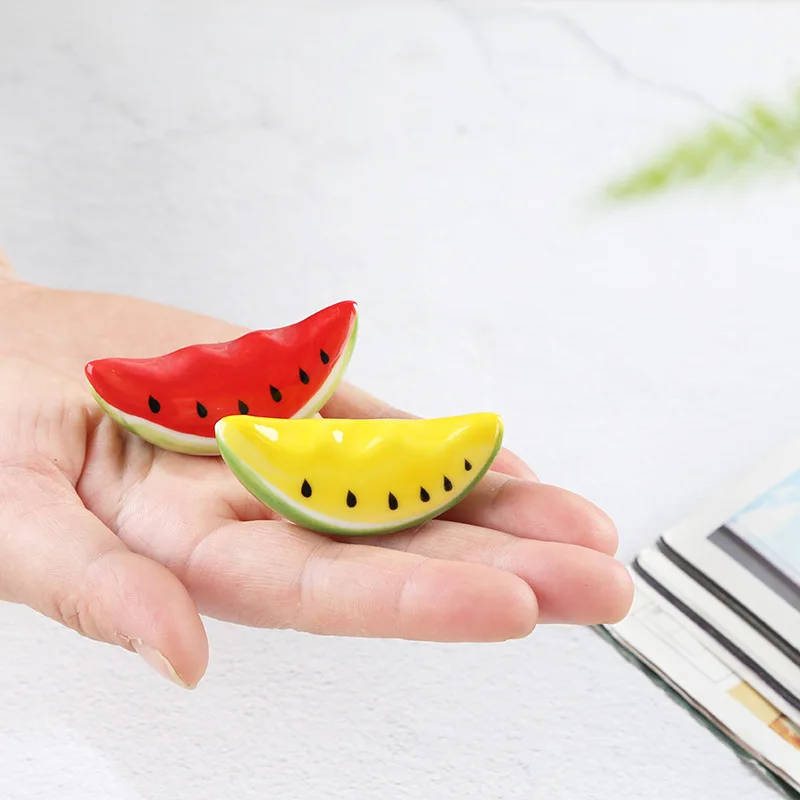 Ceramic Cute Red Watermelon Chopstick Holder Creative Home Fruit Spoon Fork Holder Kitchen Tableware