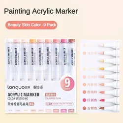 Vibrant Acrylic Paint Art Marker Set for Creative DIY Projects (Set D)