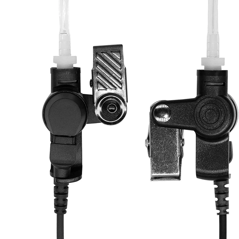 RISENKE Two Way Radio Earpieces for Motorola,CLS1110,CLS1410,CP185,CP200D, RDU4100, Walkie Talkie Headset with Mic, PTT Earphone