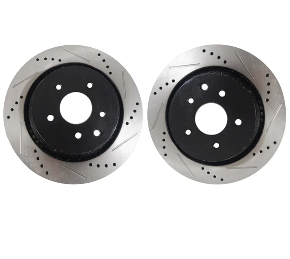 Auto Parts Cross Drilled Slotted Brake Rotors For Nissan Versa Altima Honda Mazda 929 Model Cx9 Bt 50 For Toyota Land Cruiser