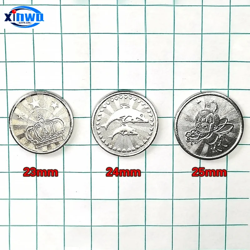 10pcs Stainless Steel 23mm 24mm 25mm Tokens Medal Sample Any