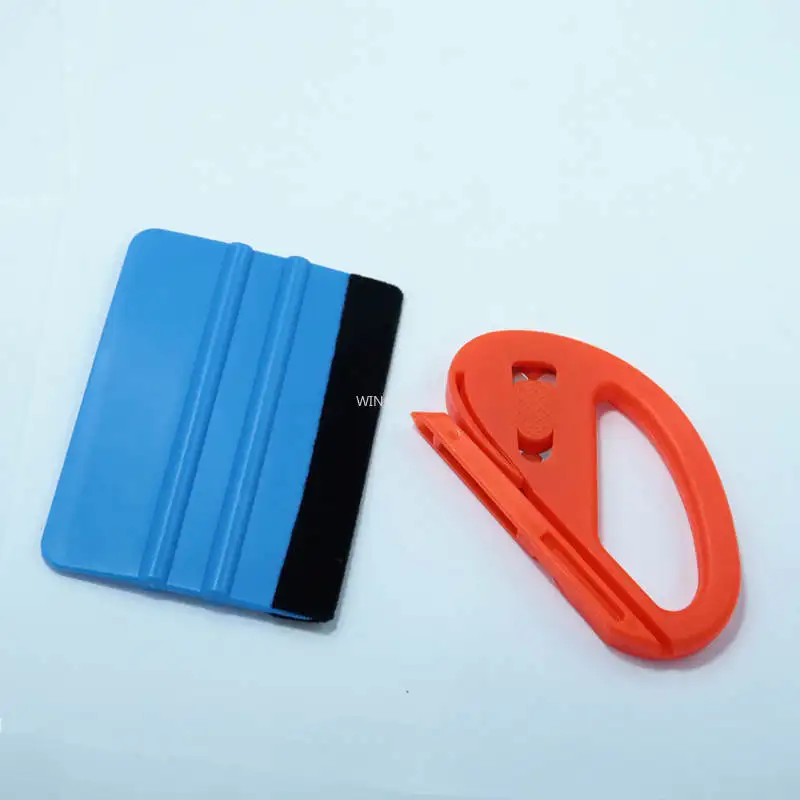Car Vinyl Wrap Tool Set Film Cutter Squeezing Scraper Carbon Fiber Film Wrapping Cutter Aid Tool Window Tinting car wrapping tools automotive film tools