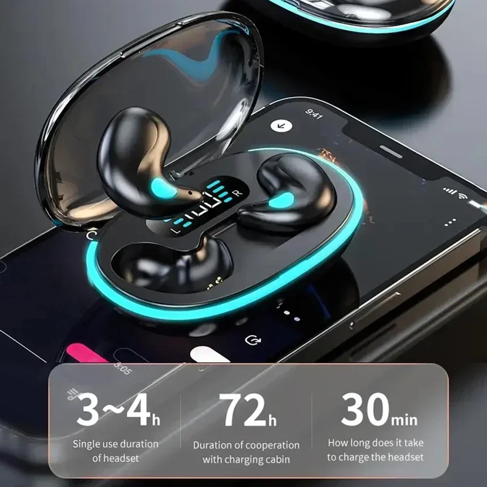 Wireless Bluetooth Earbuds Noise Reduction Stereo Headphones