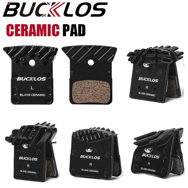 

BUCKLOS Ceramic Bicycle Brake Pad Hydraulic Brakes Pads Road MTB Brakes Pads for Shimano L05A J04C J05A H03A N03A NUTT