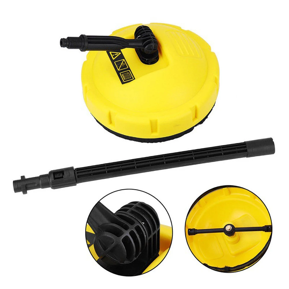 Oppervlaktereiniger, hogedrukreiniger voor Kärcher K-serie K2, K3, K4, K5, K6, K7, roterende platte oppervlaktereiniger, ronde garagedeurgereedschap, rotatieborstel, terrasreiniger, hogedrukreiniger