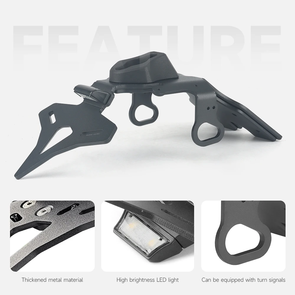 후면 쇼트 테일 주식 번호판 거치대 테일스톡 프레임 브래킷 키트, 야마하 XSR 900 XSR900 2016-2021 2020 2019 오토바이