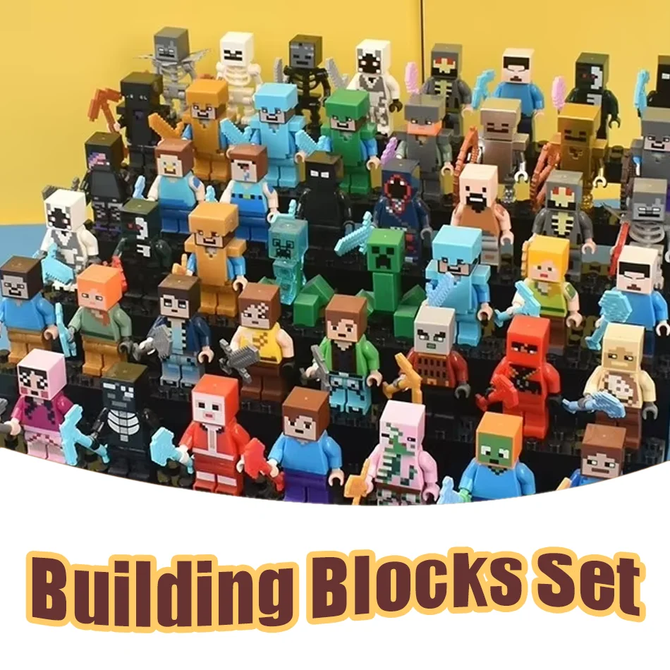 Hot Sale Block Figures! 8PCS Anime Character Building Blocks Easy to ...