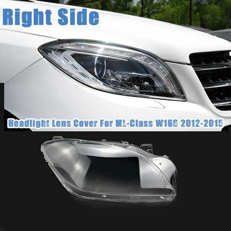 

Headlight Cover Headlight Cover Case For Mercedes-Benz M-Class ML W166 ML300 ML350 ML400 2012-2015
