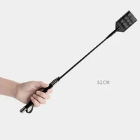 Enhance Pain Stainless steel Spikes 52CM Long PU Leather Spanking Paddle Slapper Whip for Horse Training 1