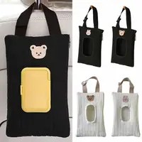 Car Tissue Portable Wet Wipes Box Cartoon Animal Bag Hanging Storage Baby Car Accessories Baby Stroller Tissue Pouch N8t3 1