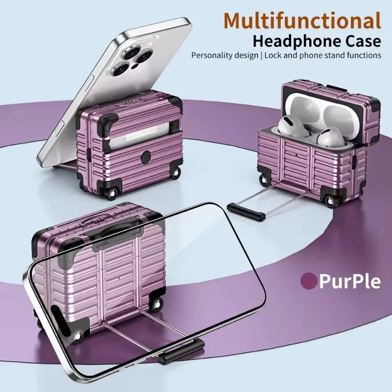 Trendy Drop-Proof Protective Headphone Luggage Case