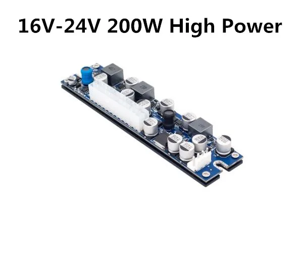 Dc-atx Placa de Alimentação 19v 200w Pico Atx Switch Mineração Psu 24pin Mini Itx dc para Atx Fonte de Alimentação para Computador dc 16v24v