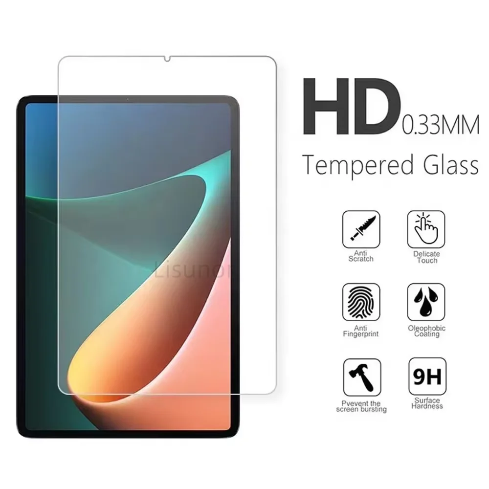 Premium 9H Tempered Glass Tablet Screen Protector - 2 Pack, Anti-Scratch & Bubble-Free Protective Film
