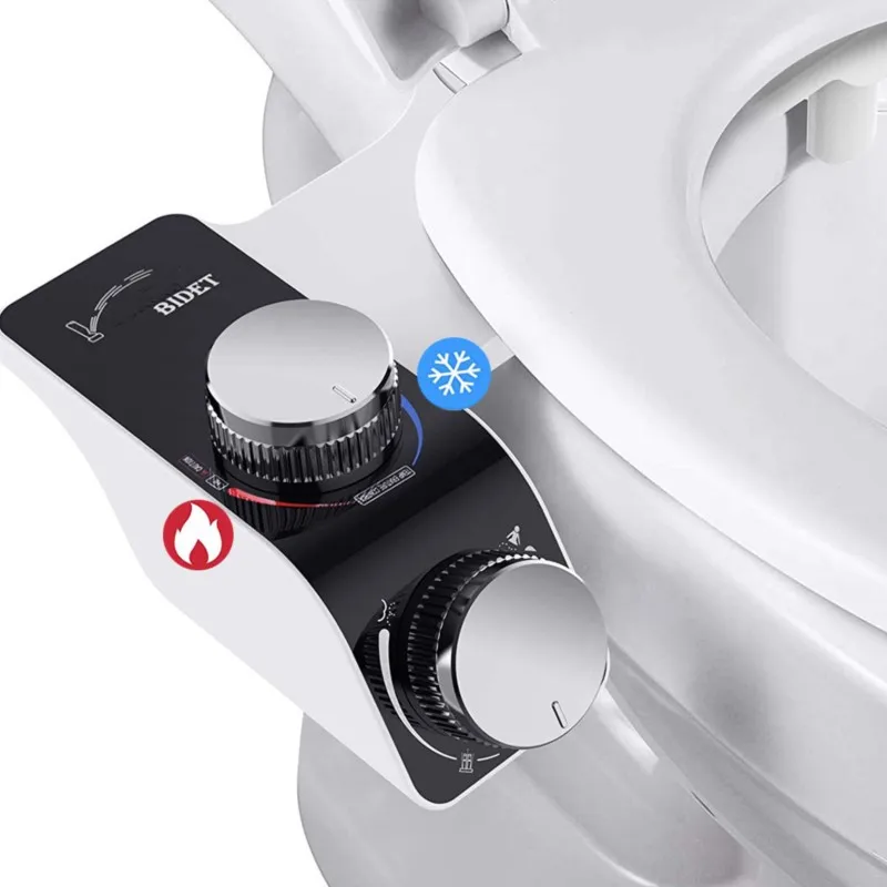 

Bathroom Toilet Bids Hot And Cold Double Nozzle Spiral Adjustable Water Pressure Non Electric Sprayer Sprayer Women's Washer