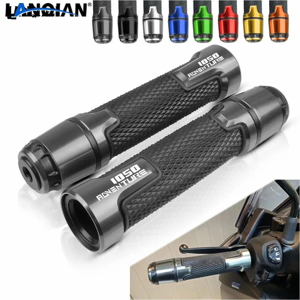 

For 1050 Adventure 7/8 22MM Motorcycle CNC Handlebar Grips Hand Grips Ends Adventure 1050 2015 2016 2017 2018 2019 Parts