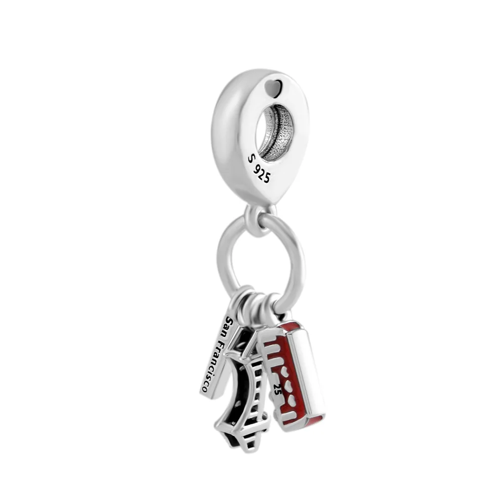 

Original Charms San Francisco Highlights Charm Jewelry For Women Mother Kids Beads Silver 925 Jewelry Bracelets DIY Crystals