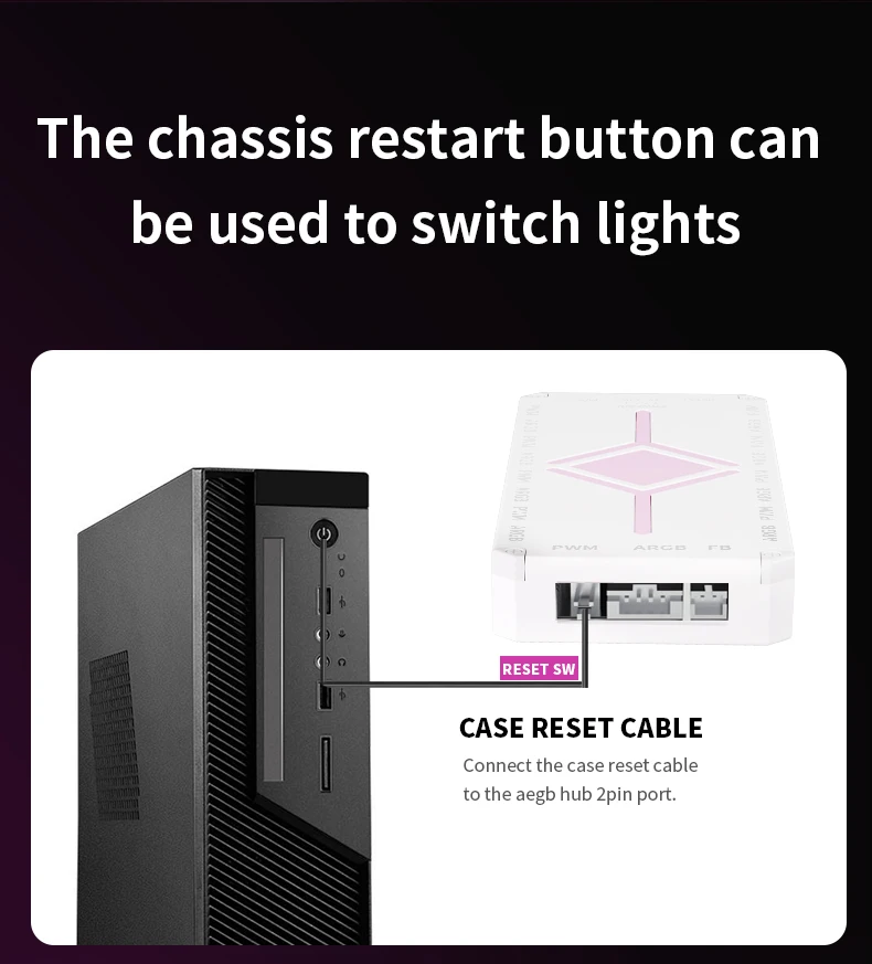 Meteor light effect ARGB Fan Controller With 4Pin PWM For Computer Cooling SYNC