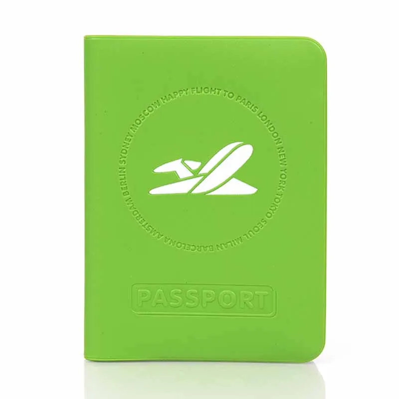 Accessori da viaggio per donna e uomo porta passaporto per aereo Color caramella custodia per passaporto da viaggio in PVC porta carte d'identità di alta qualità