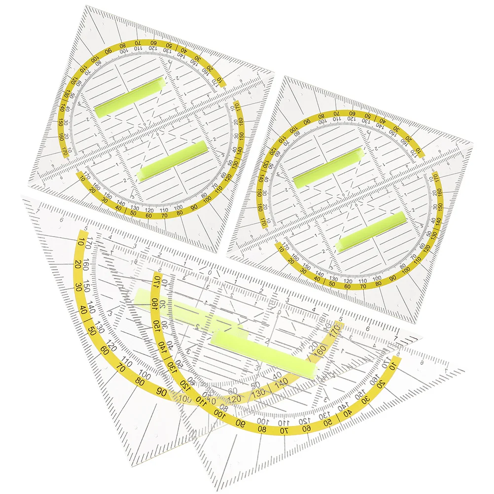 

6 шт. мерные линейки, Пластиковые Треугольные правила, треугольные линейки, инструменты для измерения