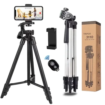 Treppiede portatile per cellulare Supporto per selfie Supporto per telefono cellulare Treppiede per smartphone allungabile per iPhone Canon Nikon DSLR Fotografia