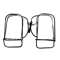 Waterproof Handlebar Mittens Motorcycle Large Rain Cover Transparent Windproof Handlebar Mittens Winter Riding Handle Cover 2pcs 1