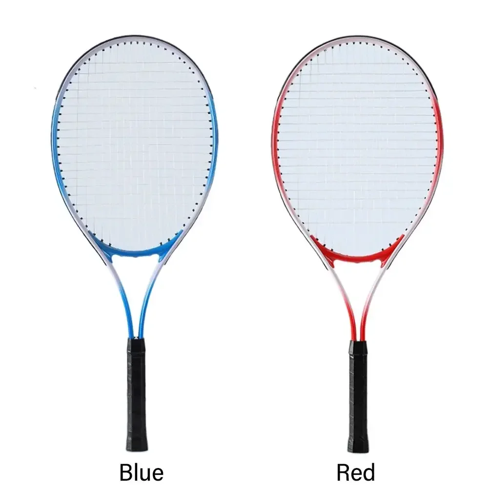 Tennis Racket Comfortable Nonslip Grip Shock Resistant High Strength Nylon Strings for Park Backyard Practice Beach Summer