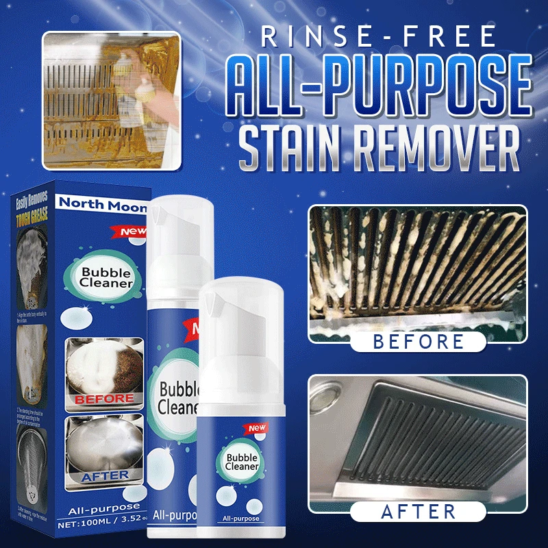 

Foaming Heavy Oil Stain Cleaner Kitchen Form Bubble Cleaner Rinse-Free All-Purpose Rust Stain Greasy Dirt Remover Fast Shipping