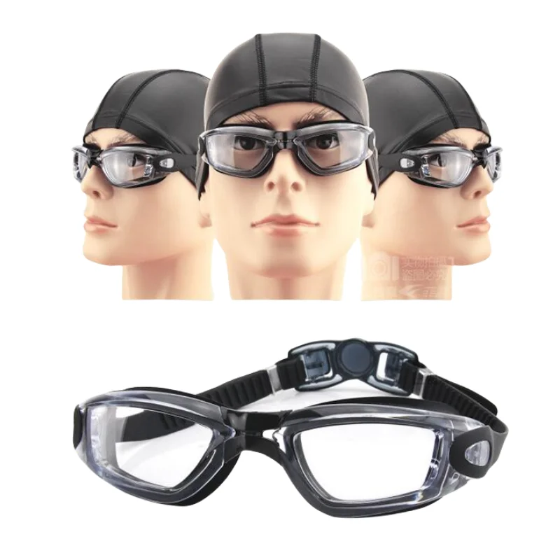 Prescription Swimming Goggles Myopia Women Anti-Fog Clear Lens Eyewear Silicone Diopter Diving Glasses For Men 3
