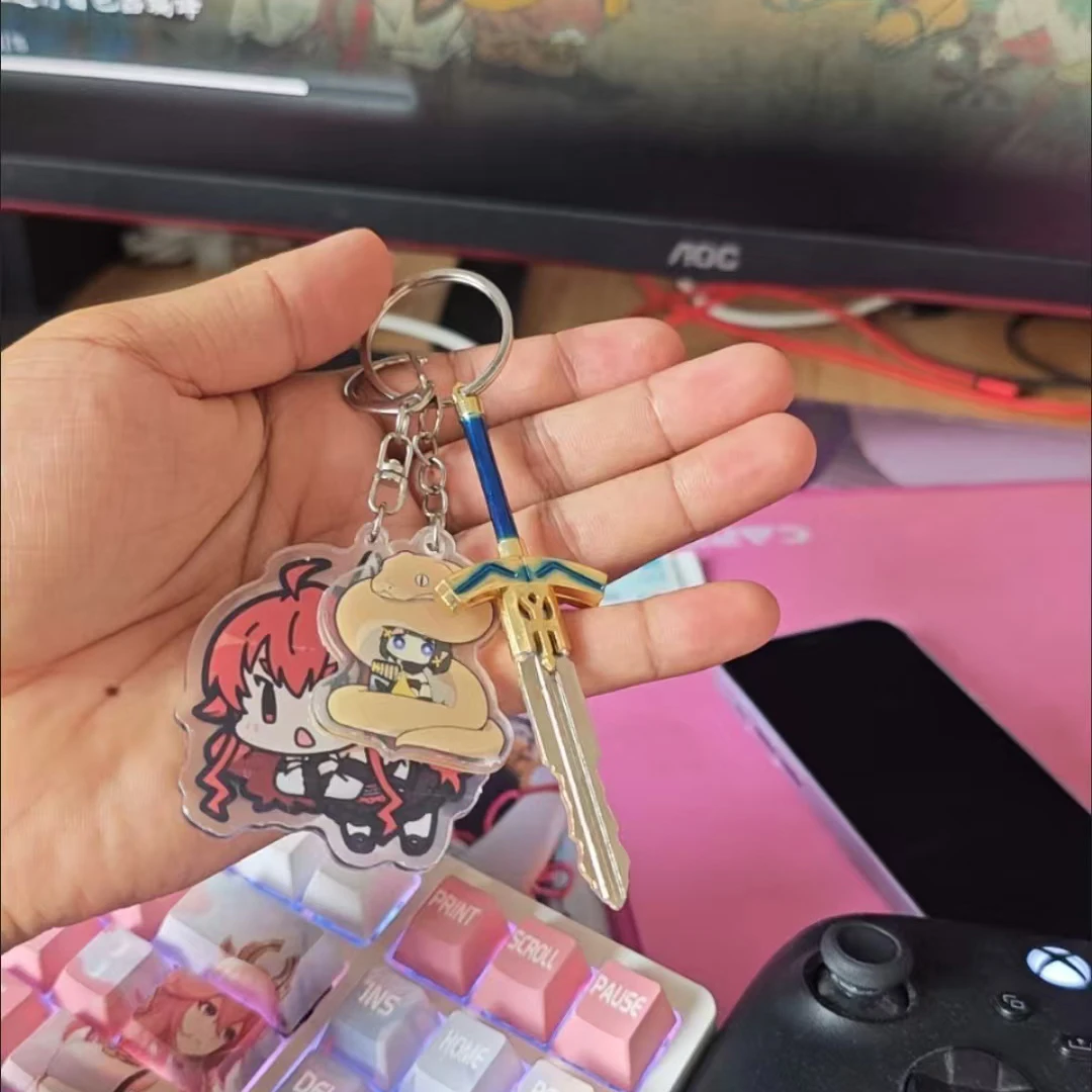 Motorcycle Key Accessories Motorcycle Key Head Motorcycle Keystock Handle Anime Fate Zero Excalibur Motorcycle Key Replacement Handle DIY Personalized Keys Head Requires Manual Polishing of Key Holder