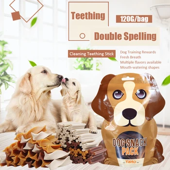 Dog Snacks Teething Stick 120g Mixed Flavor Tooth Cleaning Bone Fresh Breath Adult Dogs Puppy Training Reward Pet Snack Food 2