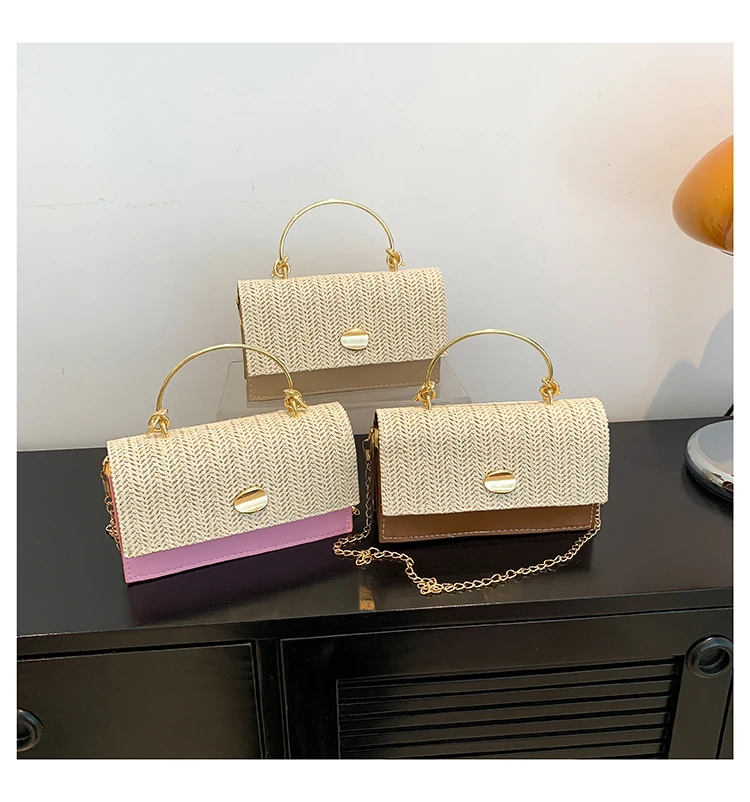 Fashion Pu Hasp Ladies Top-Handle Bags Braid Design 2024 New Brand Shoulder Bags for Women Free Shipping Bolsas Femininas