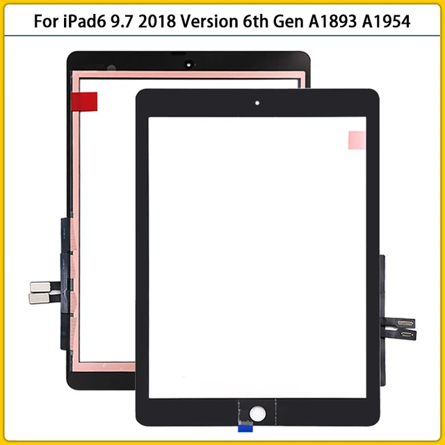 New For iPad 2018 A1893 A1954 Touch Screen Panel Sensor Digitizer LCD Front  Outer Glass For