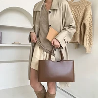 Sac à main grande capacité en cuir PU de la marque FLYING STARS, version coréenne, sac fourre-tout, sac à main tendance pour les trajets quotidiens, sac à main professionnel pour femmes 4