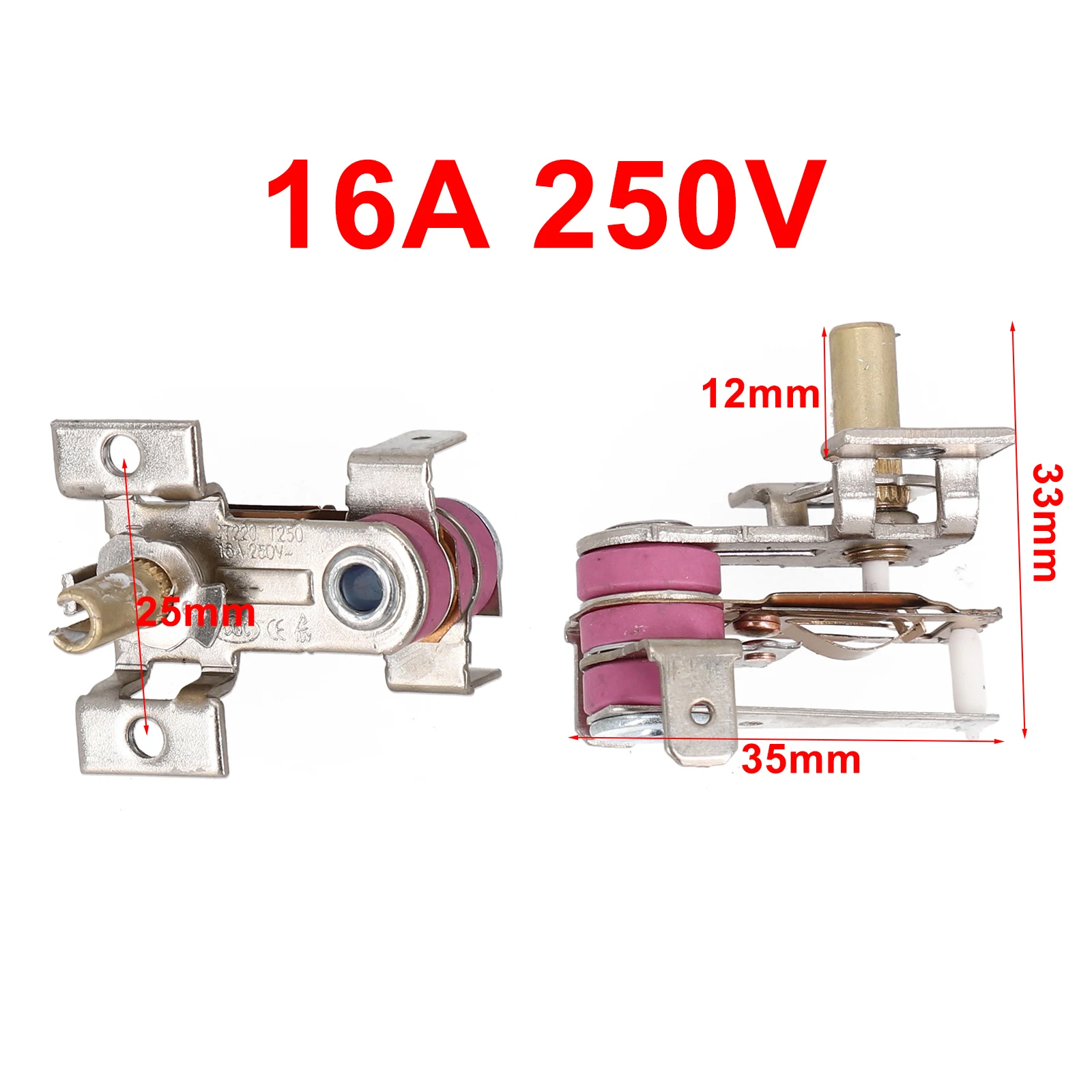 Temperature Controller Smart Thermostat Smart Thermostat Socket Thermostat Temperature Switch KST-168 Bimetal 16A 250V AC For Electric Heaters Irons Rice Cooker Toaster Ovens 5x13mm 1pc