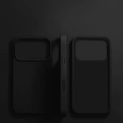 Premium Shockproof Liquid Silicone Phone Case - Soft Cover Accessory - iPhone 12 Pro Max (Black)
