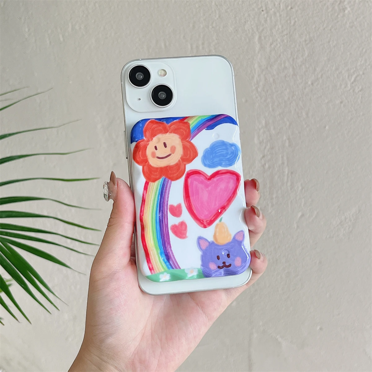 Colorful Cartoon Pattern Case for iPhone External Battery