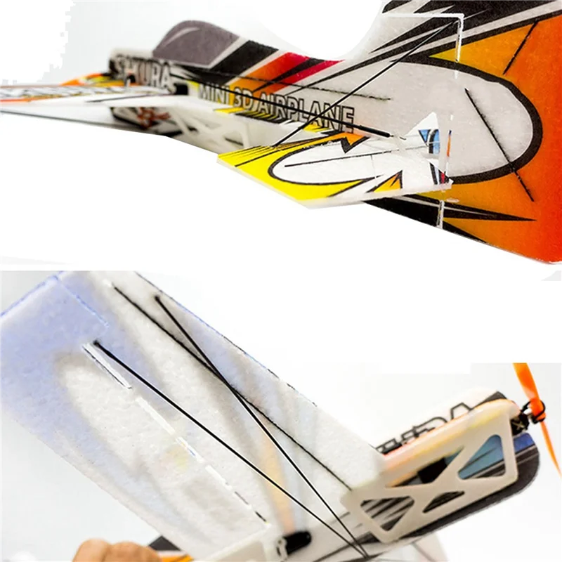 CJSD-RC avion 3D avion Micro-Mini mousse EPP PP F3P Kit d'éclairage modèle jouets de loisirs Sakura jouets télécommandés E210