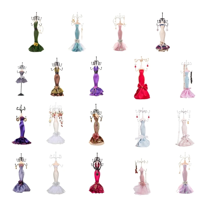 

95AB Нежная подставка для ювелирных изделий, полки, шикарная стойка для ювелирных изделий в виде башни, модный держатель модели