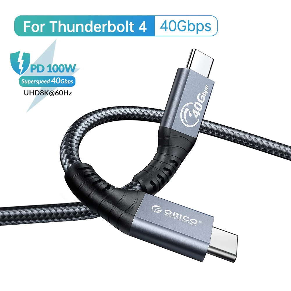 thunderbolt 4 オリコ2メートルusb cケーブルサンダーボルト4