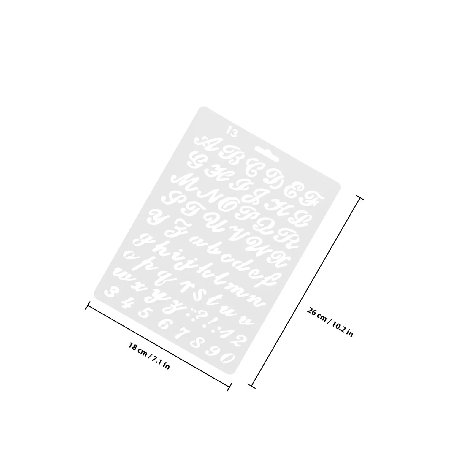 8Pcs 문자 숫자 스텐실 알파벳 스텐실 공예 DIY 프로젝트 학교 예술을위한 대형 재사용 가능한 페인팅 스텐실