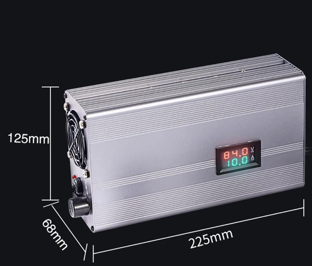 조절식 LiFePo4 배터리 고속 충전기, LiFePo4 배터리, 36V, 48V, 60V, 72VE, 220V, 2A 20A