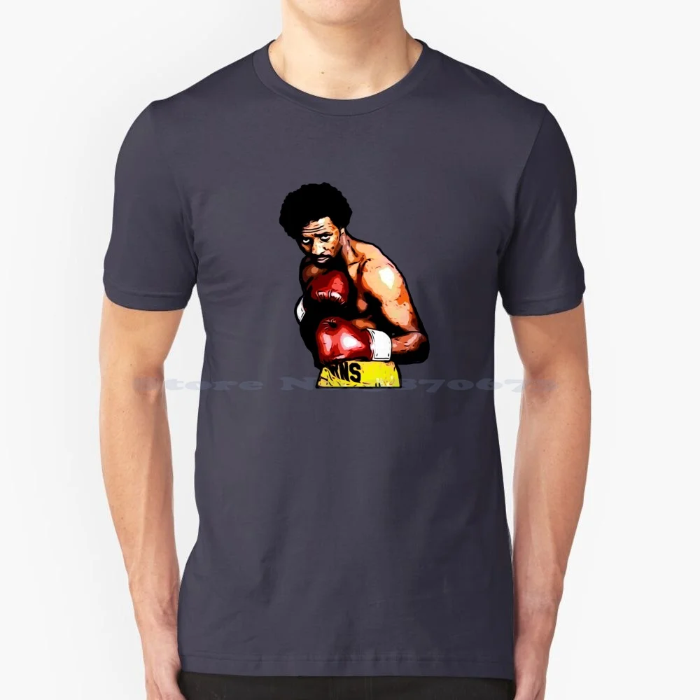 Boxe Legend Hitman T Shirt 100% Cotone Tee Boxing Hearns Thomas Boxer Sports Fight Middleweight Hitman Champion Knockout