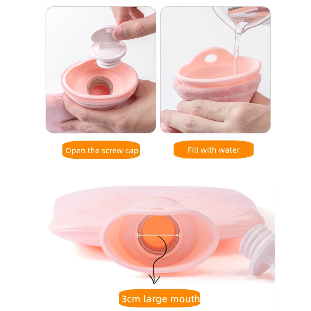 Water Warmth Natural Bottle Plush Warm Hand Soft Warmer Cover 1L Decoration  Hangs Pocket Warmer Fuel Sticks Reusable Hot Packs for Food Korean Hot