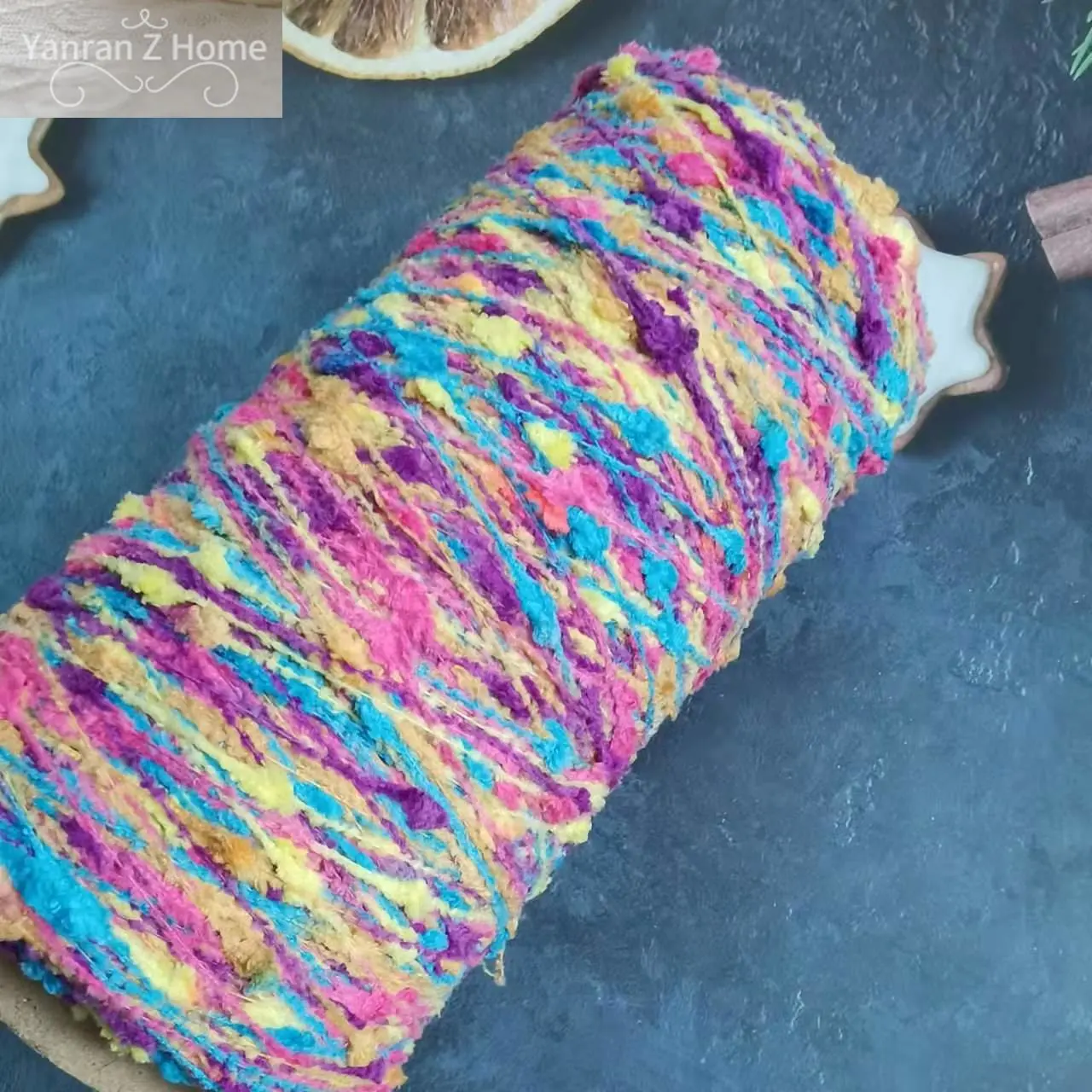 Doudou Line Wiring Colored Polyester Acrylic Blends Feather Fancy Yarn 250G Hand Knitting Garment Fashion Knitting Crochet Yarn