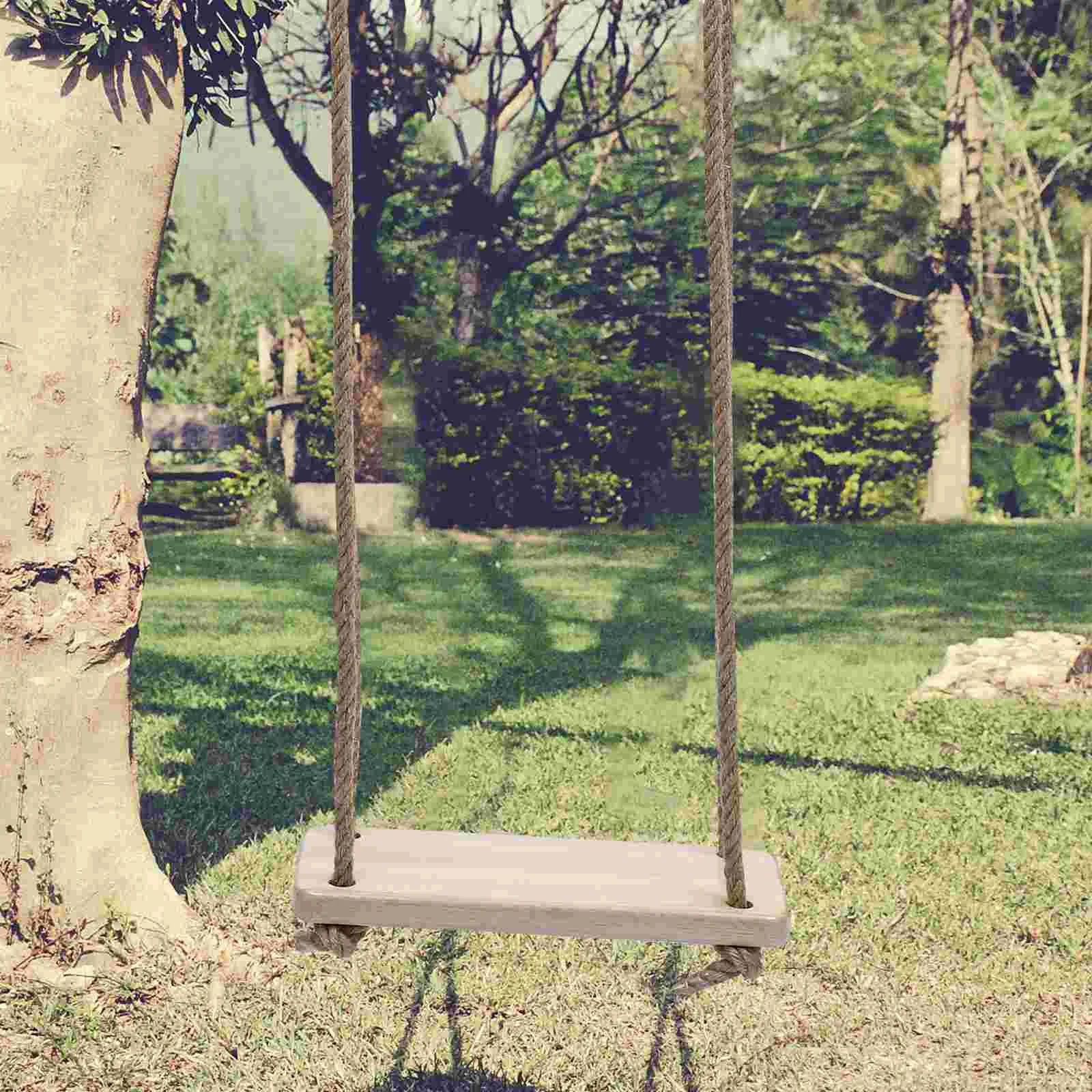 

The Swing Outdoor Adults Hanging Seat Kids Funny Safe Toy Wood Chair Simple Baby Swings for Infants